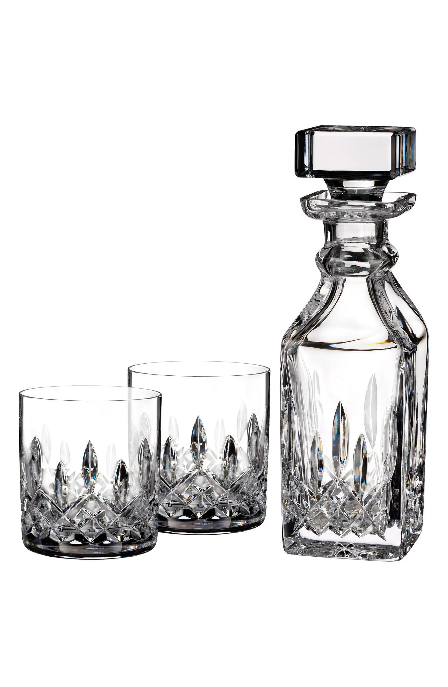 Lismore Square Lead Crystal Decanter & Tumbler Glasses | Nordstrom