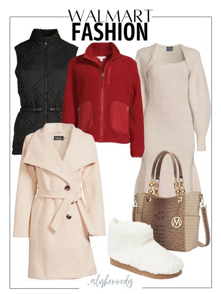 Walmart winter style, Walmart fashion, belt coat, Sherpa zip up, vest, sweater dress

#LTKstyletip #LTKHoliday #LTKSeasonal