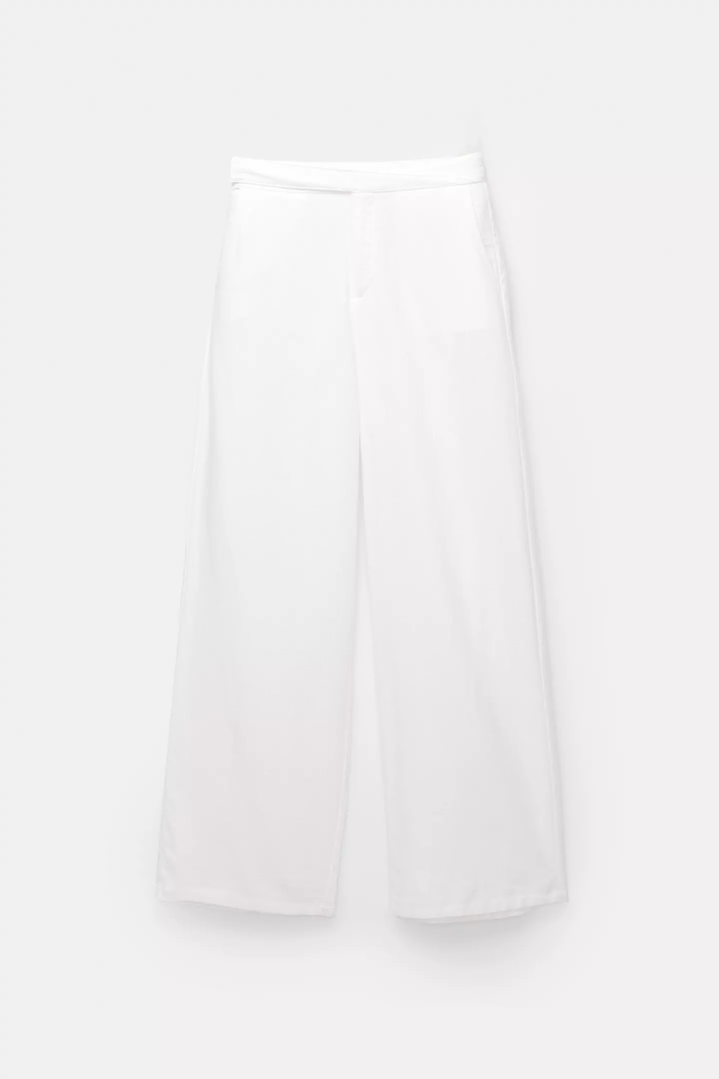 Rustic trousers with crossover waist | PULL and BEAR UK