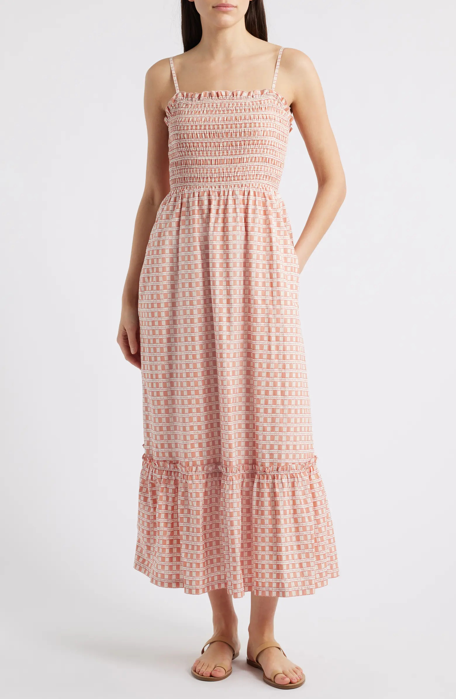 Cleobella Magnila Check Print Sleeveless Dress | Nordstrom | Nordstrom