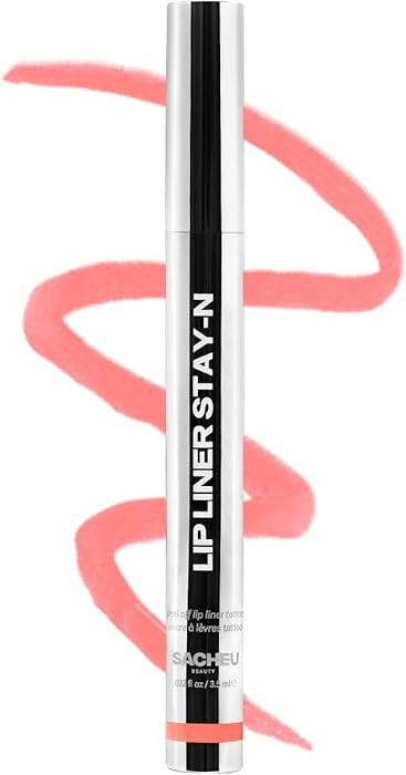 Sacheu Lip Liner STAY-N Peel Off Lip Stain — Long Lasting Waterproof Lip Tint with Hyaluronic A... | Amazon (US)
