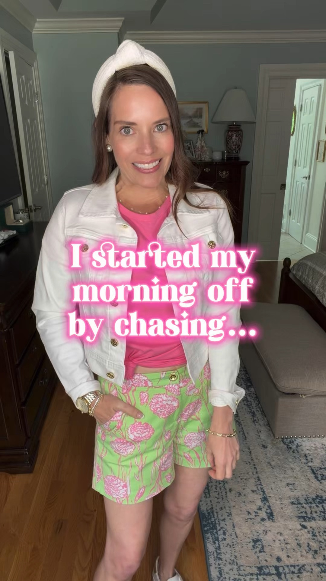 Pink & Green Preppy Spring Outfit with White Denim Jacket 💗🍃


Bright, happy spring look featuring this pink Lilly Pulitzer tee paired with green floral Callahan shorts 🌸🍃 layered with a classic white denim jacket for an easy, polished vibe. My exact jacket is an older Lilly style, but I’ve linked similar updated versions that give the same crisp, lightweight feel 🤍

Finished with comfy white sneakers, a pearl watch, and a feminine eyelet headband for that effortless preppy touch ✨ perfect for everyday errands, casual lunches, or spring outings!

Lilly Pulitzer outfit, pink and green spring outfit, preppy casual style, white denim jacket outfit, floral shorts outfit, everyday spring look, classic feminine style 💗

#LTKSeasonal #LTKootd #LTKOver40

#LTKstorytime #LTKdayinmylife #LTKmomlife