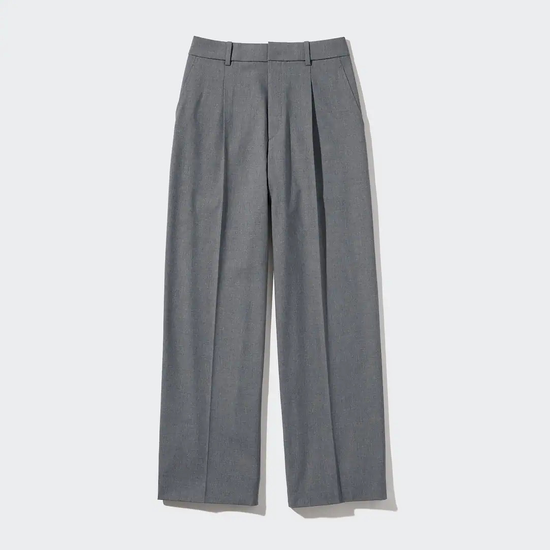 GEPLOOIDE WIDE FIT BROEK | Uniqlo NL
