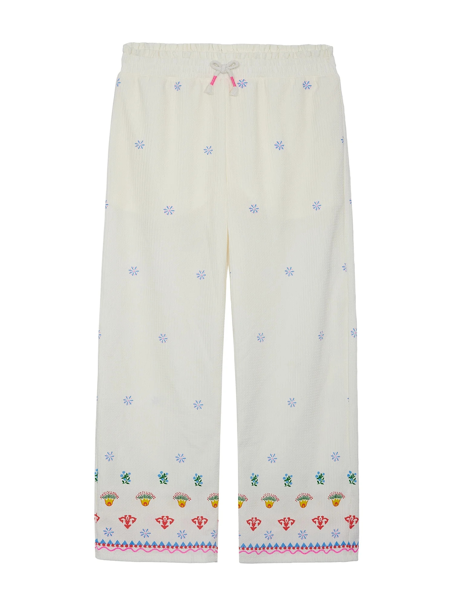 Wonder Nation Girls Smocked Waist Pant, Sizes 4-18 & Plus | Walmart (US)