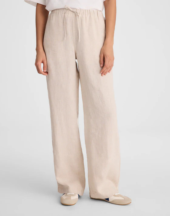 Pull-On Pants in 100% Linen | Madewell