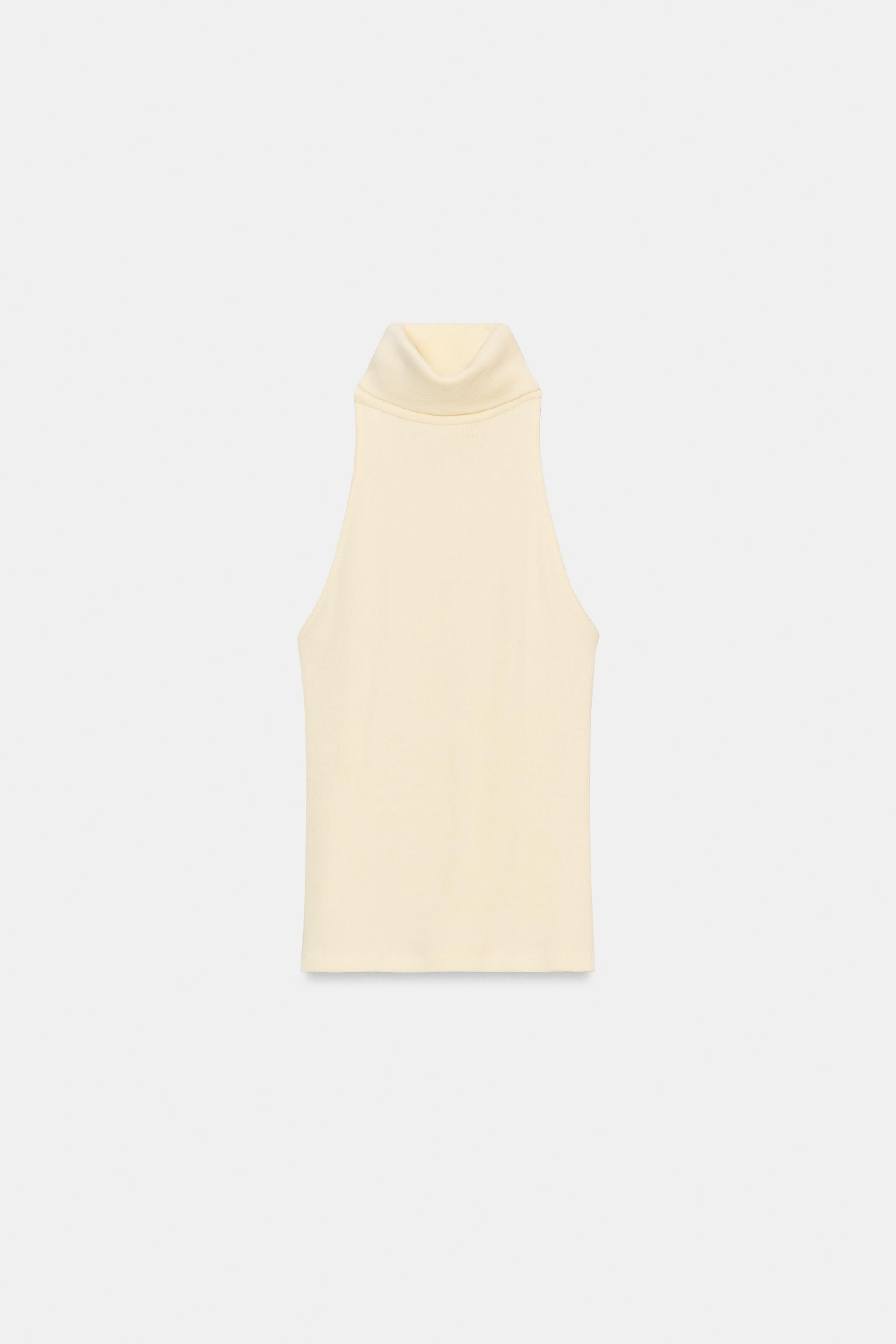HIGH NECK SLEEVELESS TOP | Zara US