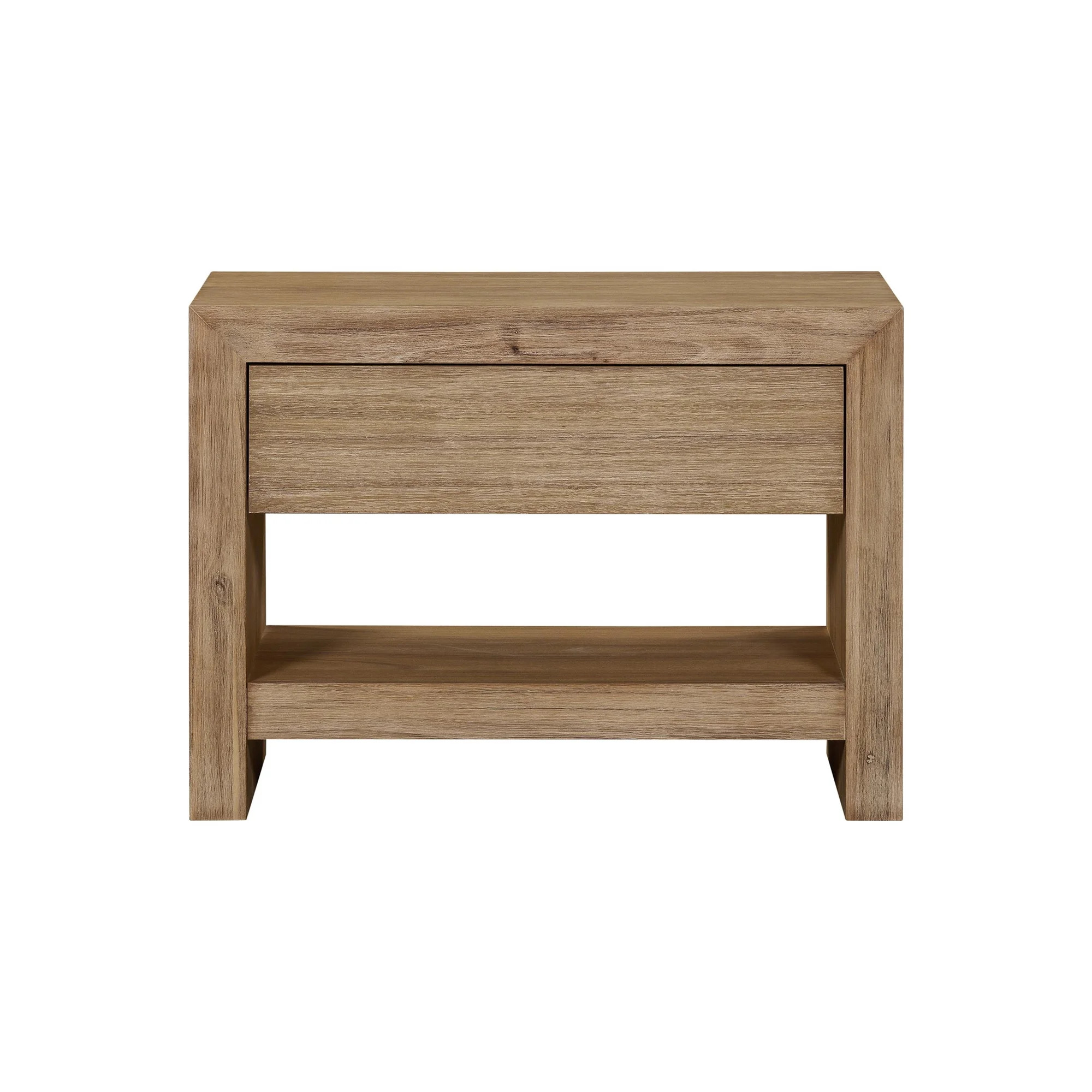 NPD Furniture Zerano Wood Accent Table in Brushed Smoke | Walmart (US)