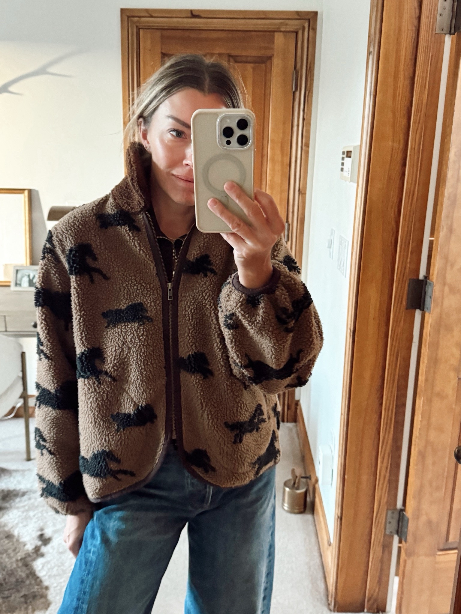 The great horse fleece jacket is back 😍 I’m wearing size 1

#LTKOver40 #LTKStyleTip