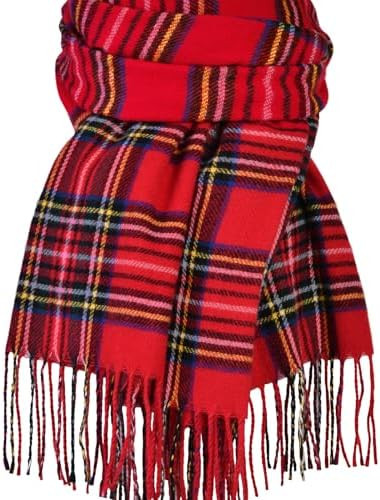 Pleneal Winter Scarf for Women, Scottish Checked Scarf Cashmere Feel Christmas Long Oversized Fas... | Amazon (US)