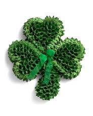 16in Wood Curl Shamrock Wreath | TJ Maxx