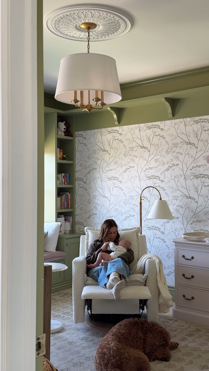 Could not be more obsessed with our @oilostudio swivel glider- and their soft cuddle blankets!

#LTKdayinmylife #LTKmomlife #LTKHome