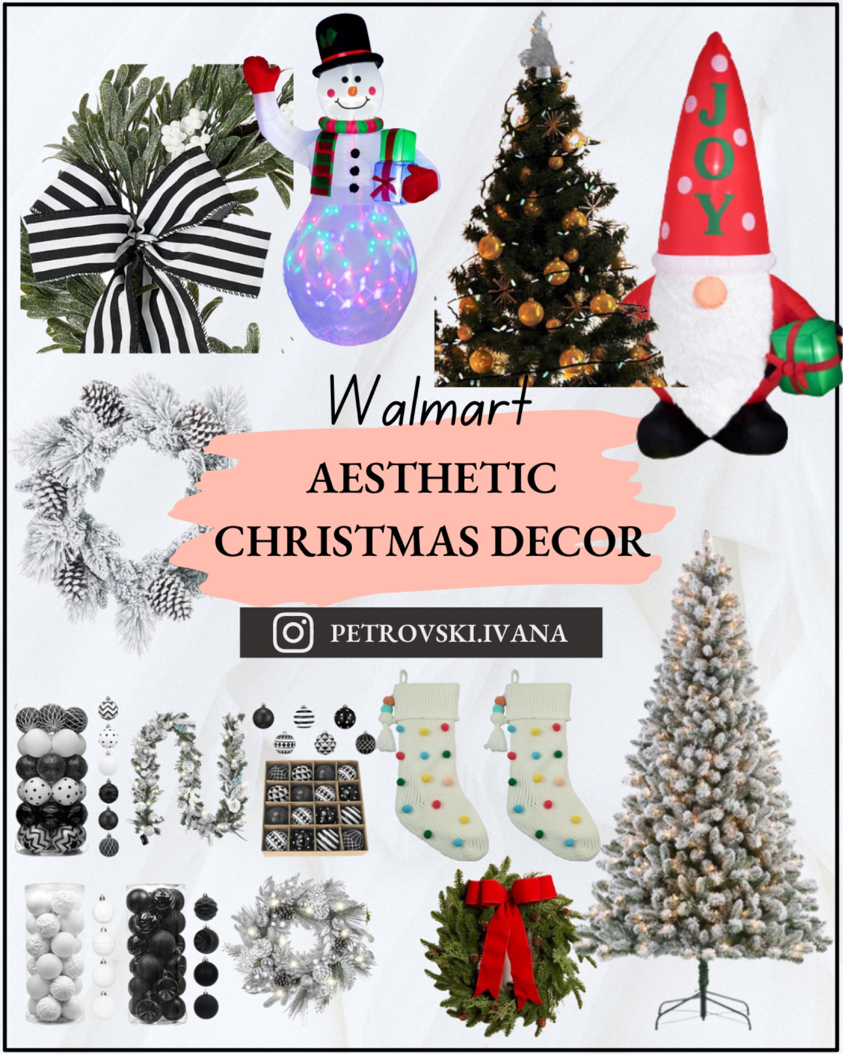 Shop the most beautiful aesthetic Christmas Decor finds at Walmart for an amazing price!!!
🤩🎄🎅
#ltkchristmas #christmasdecor #christmastree #xmasdecor @shop.LTK  #christmasstockings 

#LTKHoliday #LTKCyberweek #LTKSeasonal