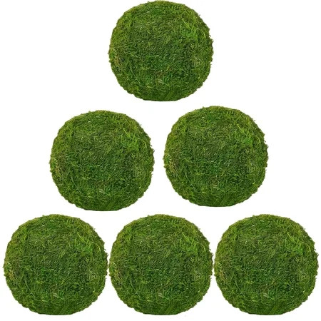 Natural Green Moss Decorative Ball,Handmade Green Moss Balls,Decorative Fake Moss Balls,Artificial Moss Decorative Balls for Garden Patio Home Table Decor Party Weddings Display Props Decor | Walmart (US)