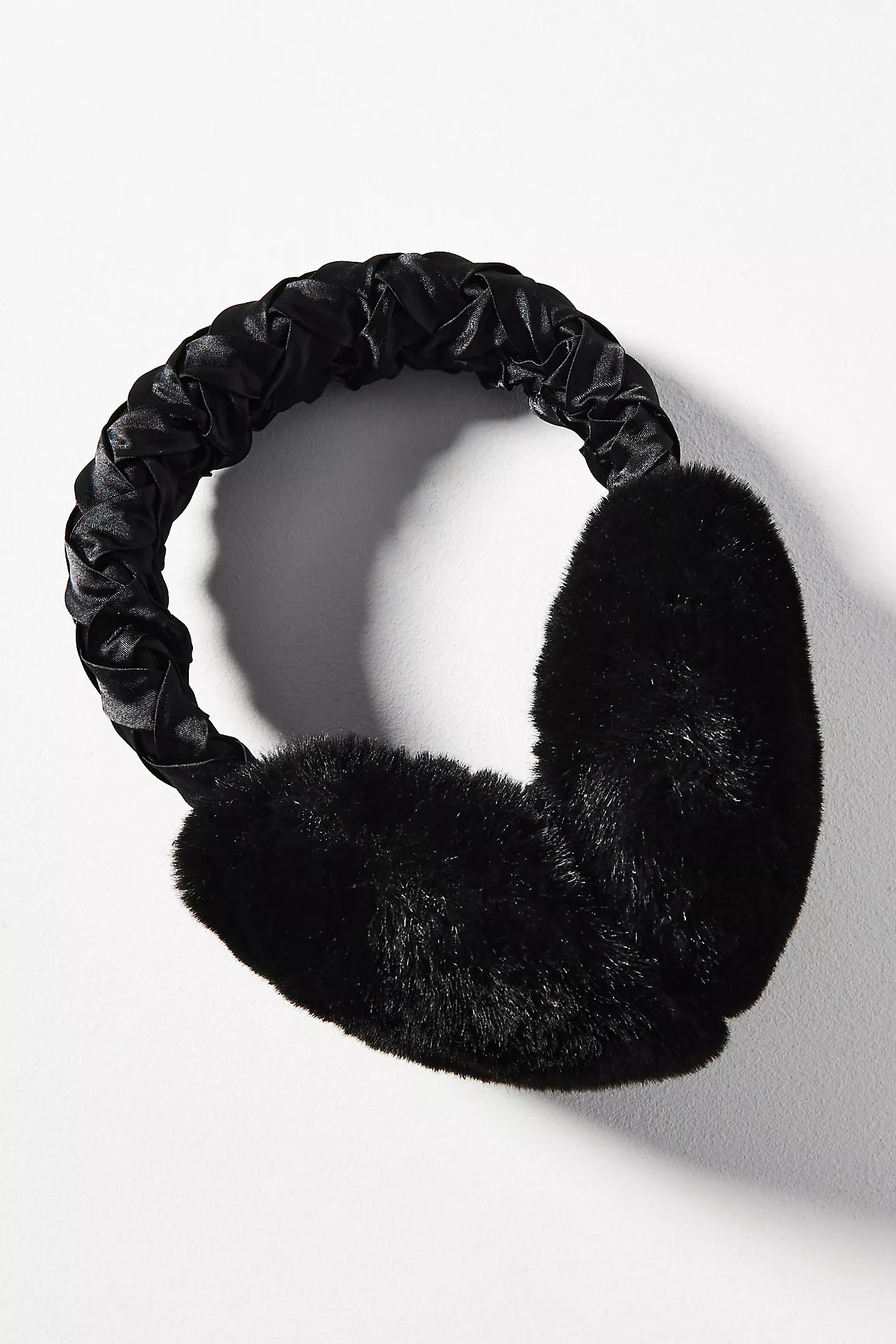 Satin Faux-Fur Earmuffs | Anthropologie (US)