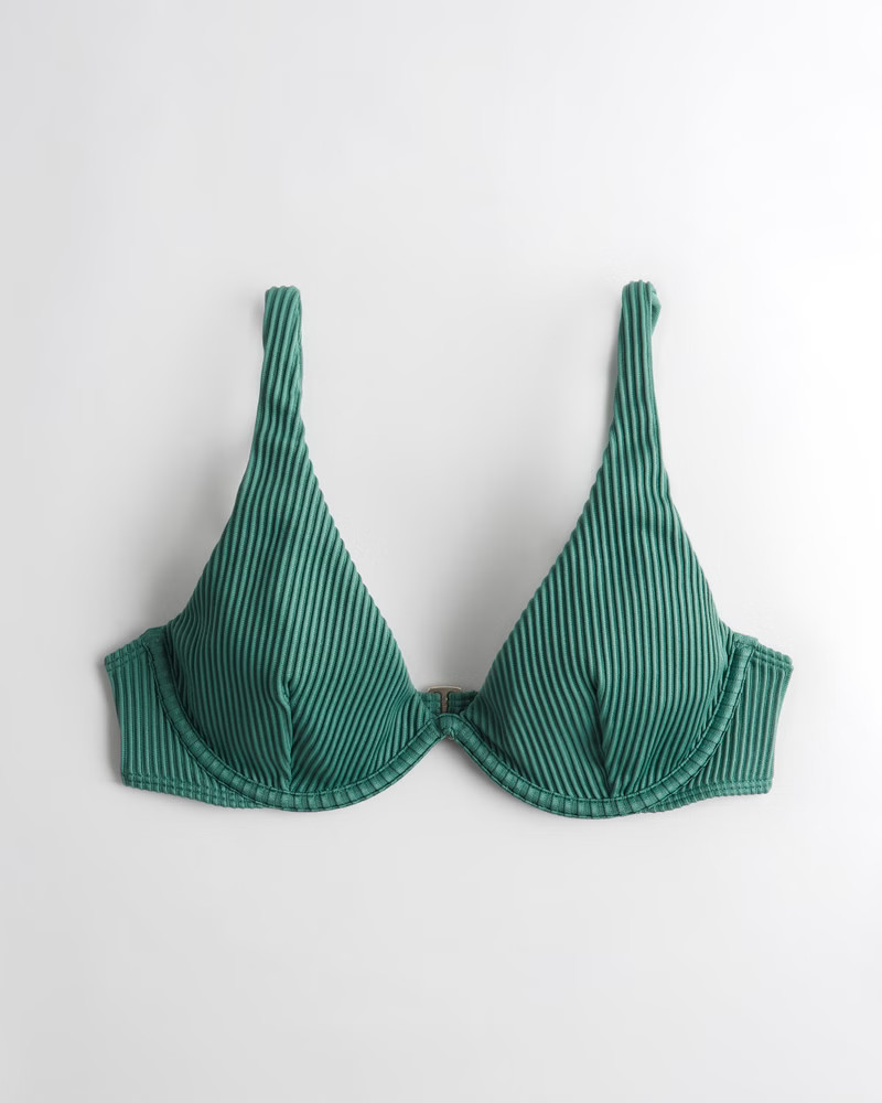 Girls Ribbed Unlined Underwire Bikini Top | Girls Swimwear | HollisterCo.com | Hollister (US)