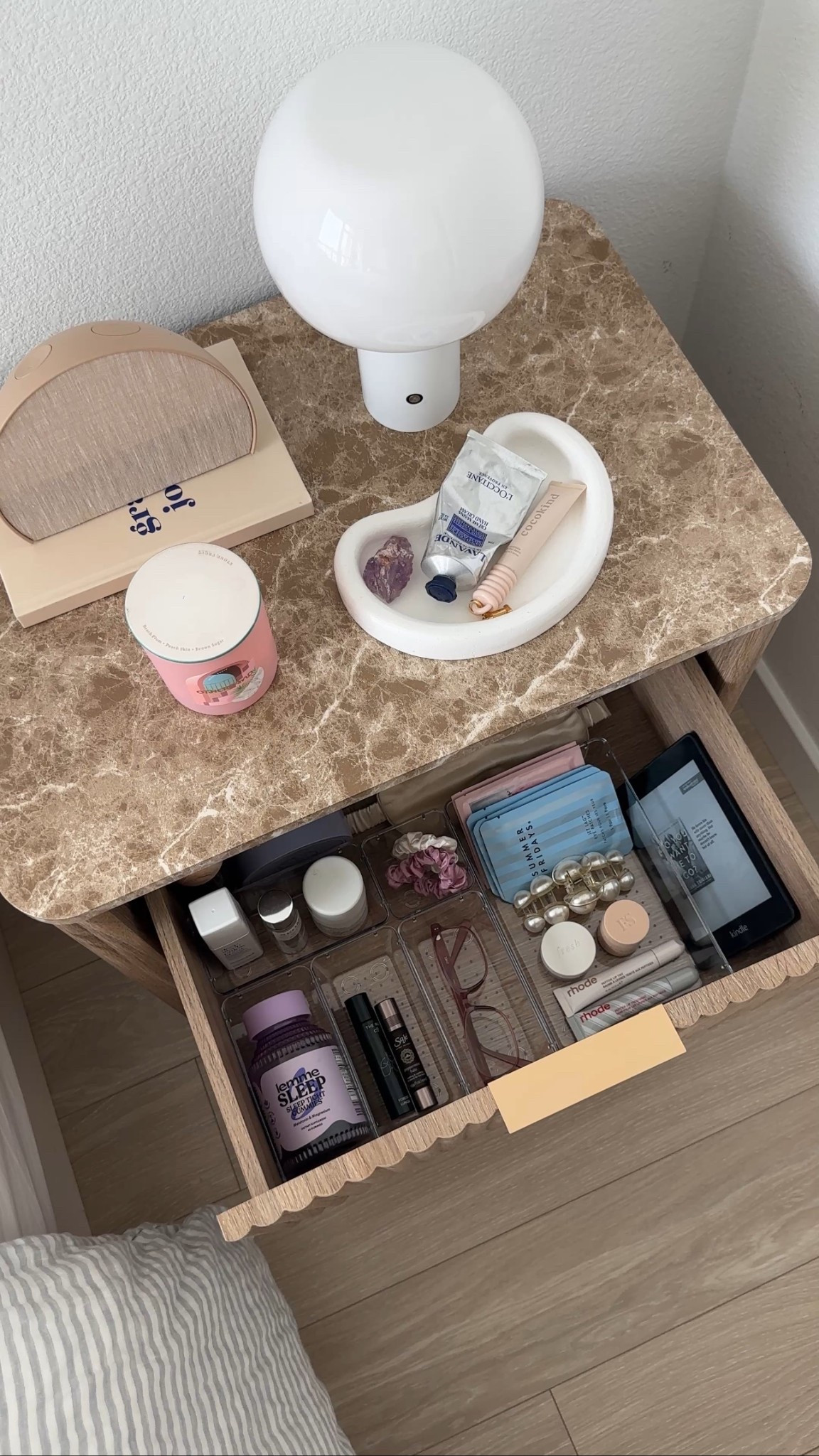 Nightstand Organization 

#LTKselfcare #LTKmorningroutine #LTKHome