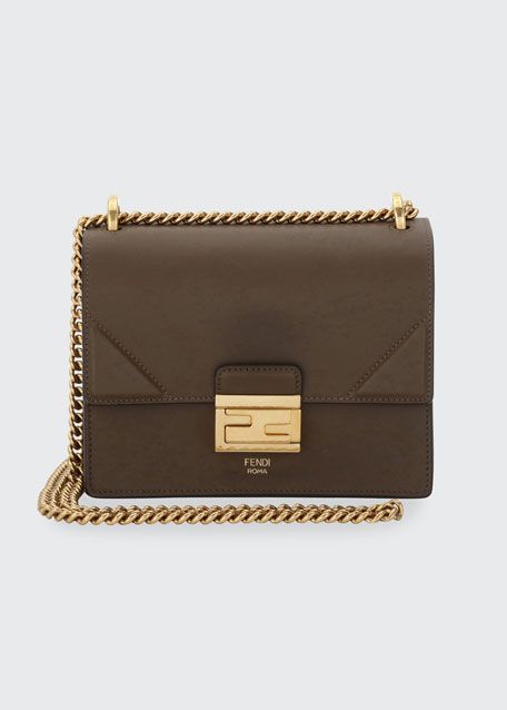 Fendi Kan U Small Matte Grace Leather Crossbody Bag | Bergdorf Goodman