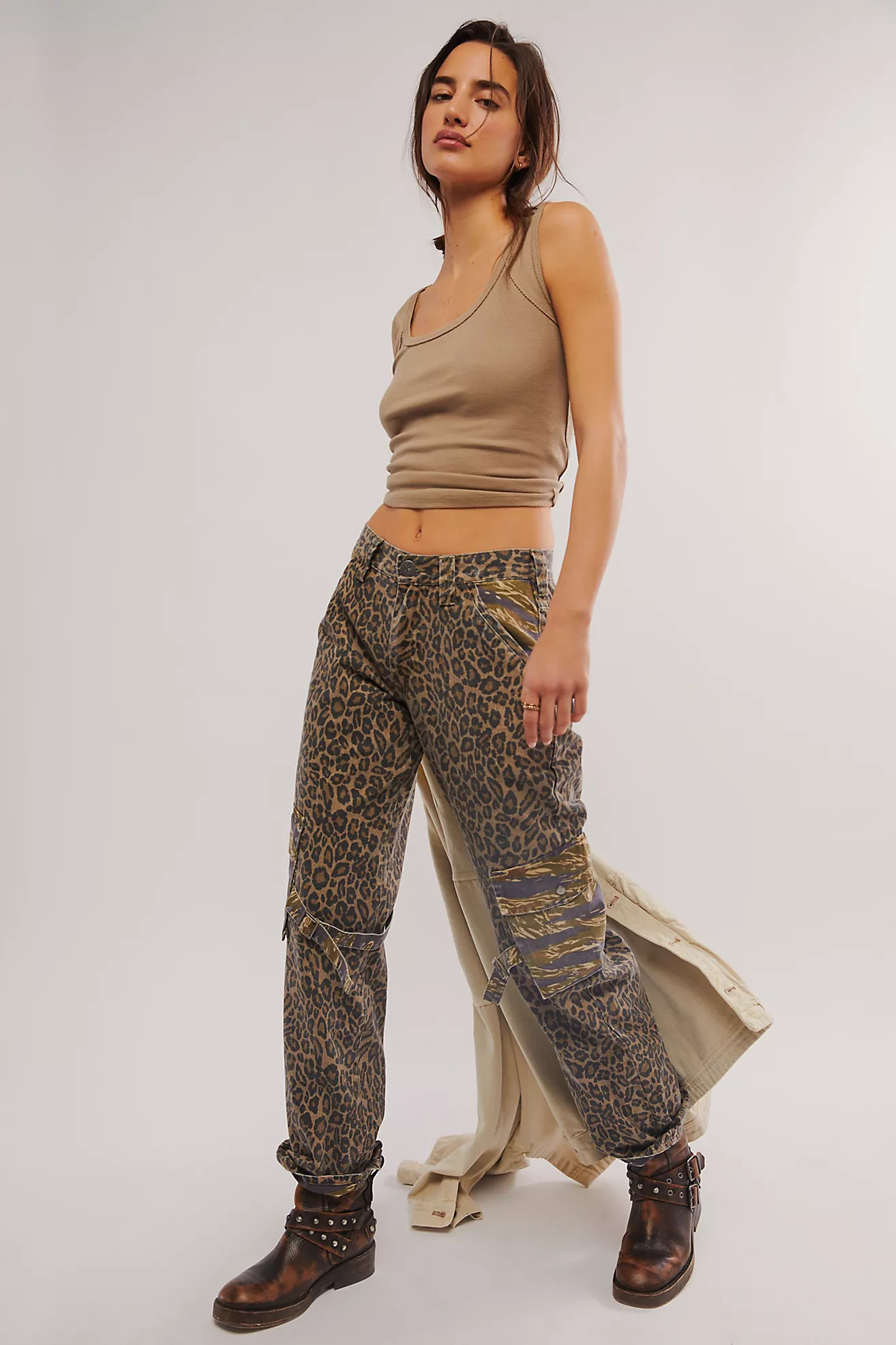OneTeaspoon Animal Camo Luna Utility Jeans | Free People (Global - UK&FR Excluded)