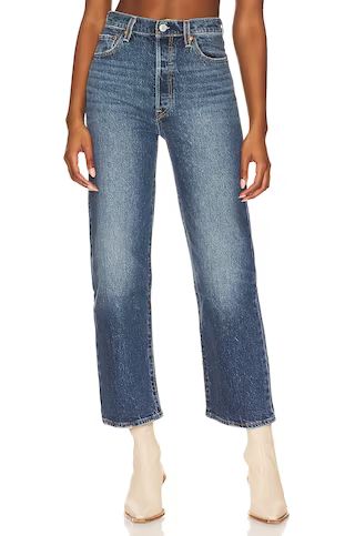 LEVI'S Ribcage Straight Ankle in Valley View from Revolve.com | Revolve Clothing (Global)