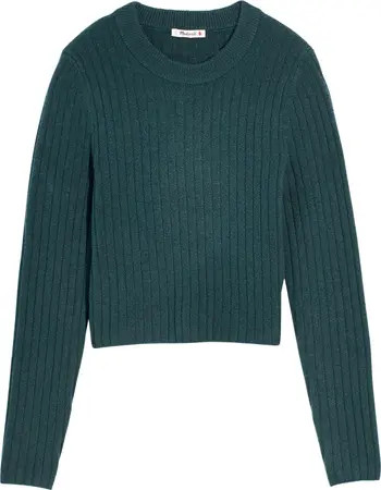 Madewell Readfield Rib Slim Fit Pullover Sweater | Nordstrom | Nordstrom