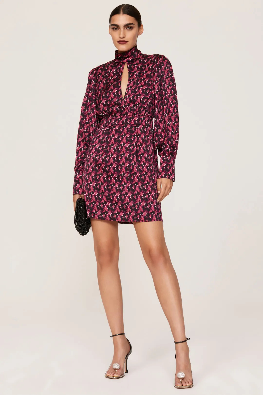Printed Satin Dress | Rent the Runway