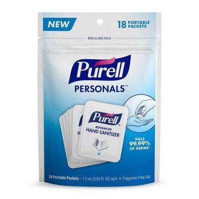 Purell Hand Sanitizer - Trial Size - Fresh Scent - 0.72 fl oz/18ct | Target