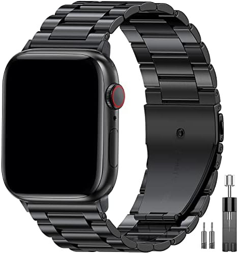 EPULY Compatible with Apple Watch Band 49mm 45mm 44mm 42mm 41mm 40mm 38mm, Business Stainless Ste... | Amazon (US)
