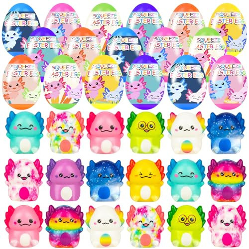 24 Pack Prefilled Easter Eggs with Slow Squishy Toys Easter Eggs Filled for Egg Hunt Easter Party Favors for Kids Boys Girls Easter Basket Stuffers Party Favors Easter Egg Hunt | Amazon (US)