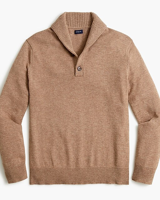 Shawl-collar sweater in supersoft lambswool blend | J.Crew Factory