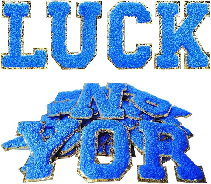 Self Adhesive Letter Patches 26Pcs,A-Z Chenille Letters Stickers,Alphabet Patch for Clothes,Shoes... | Amazon (US)