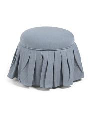 20in Emily Round Storage Ottoman | New Arrivals | TJ Maxx