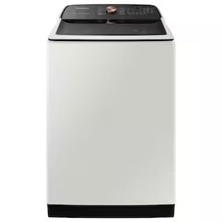 5.5 cu. ft. Smart High-Efficiency Top Load Washer with Impeller and Super Speed in Ivory, ENERGY ... | The Home Depot
