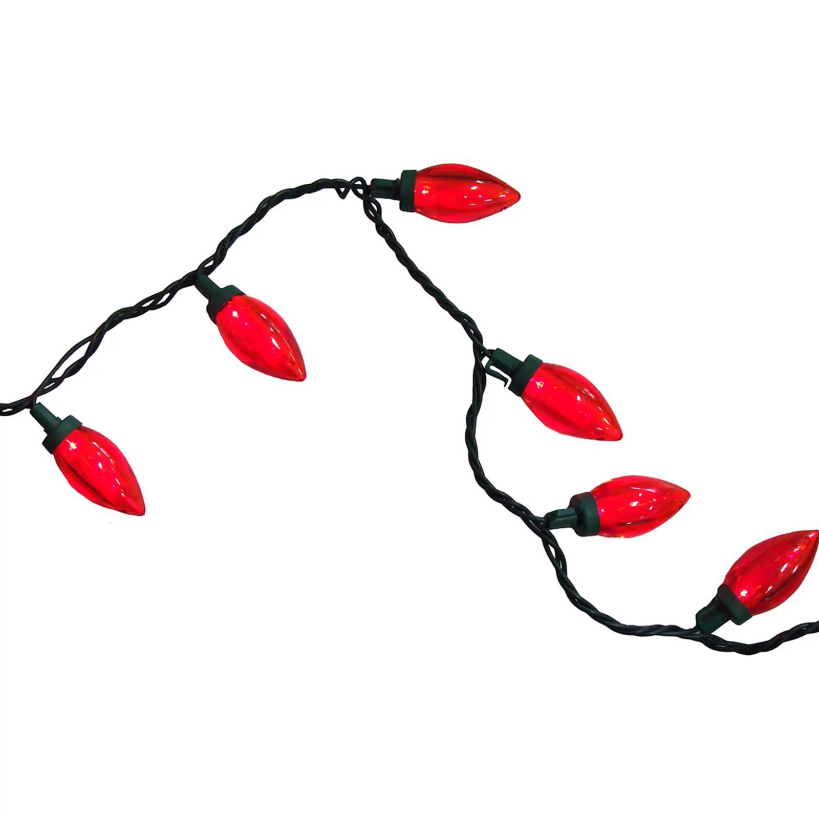 50 Transparent LED Indoor / Outdoor Christmas Lights, Red | Kohl's