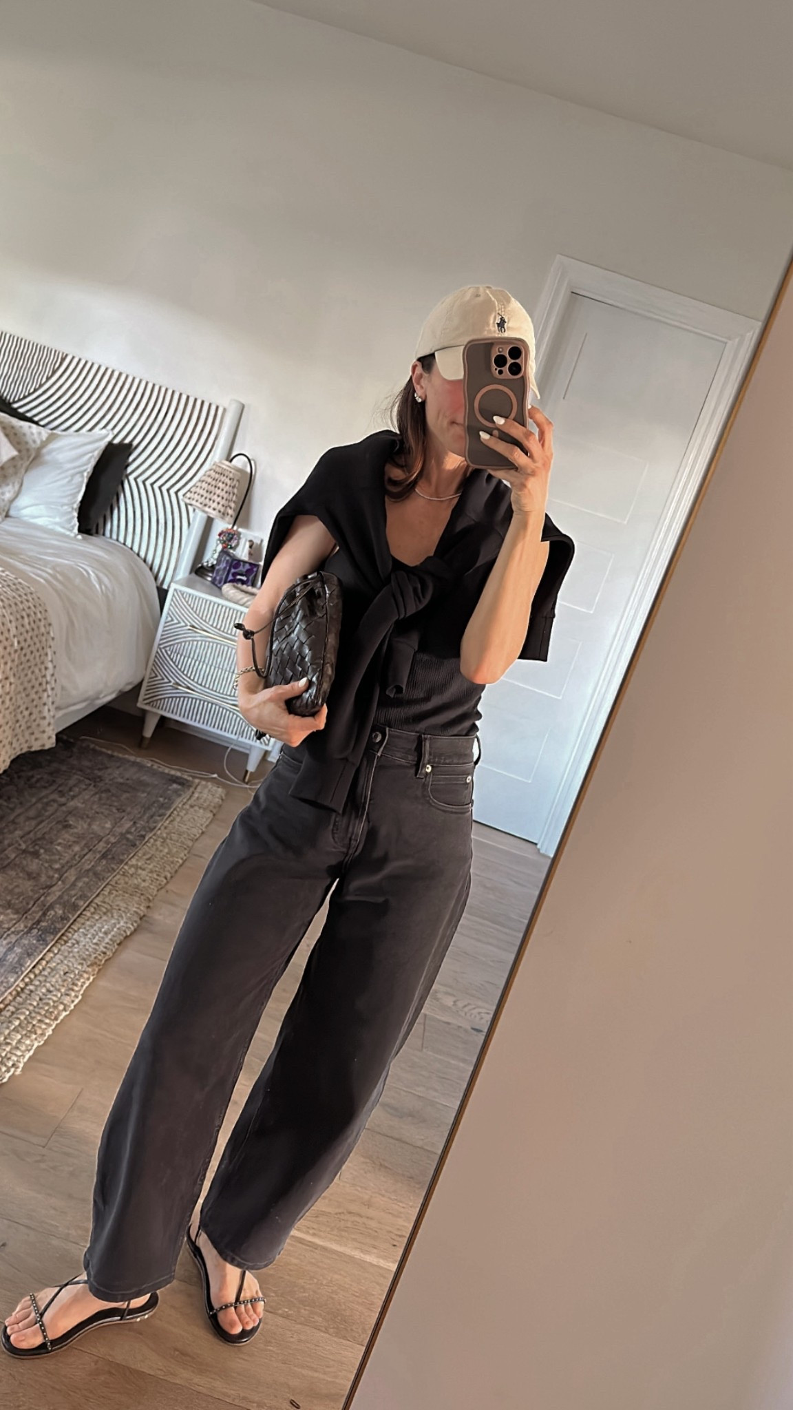 Today’s easy minimal outfit 
Full length in jeans and went up a size 

#LTKPetite #LTKOver40