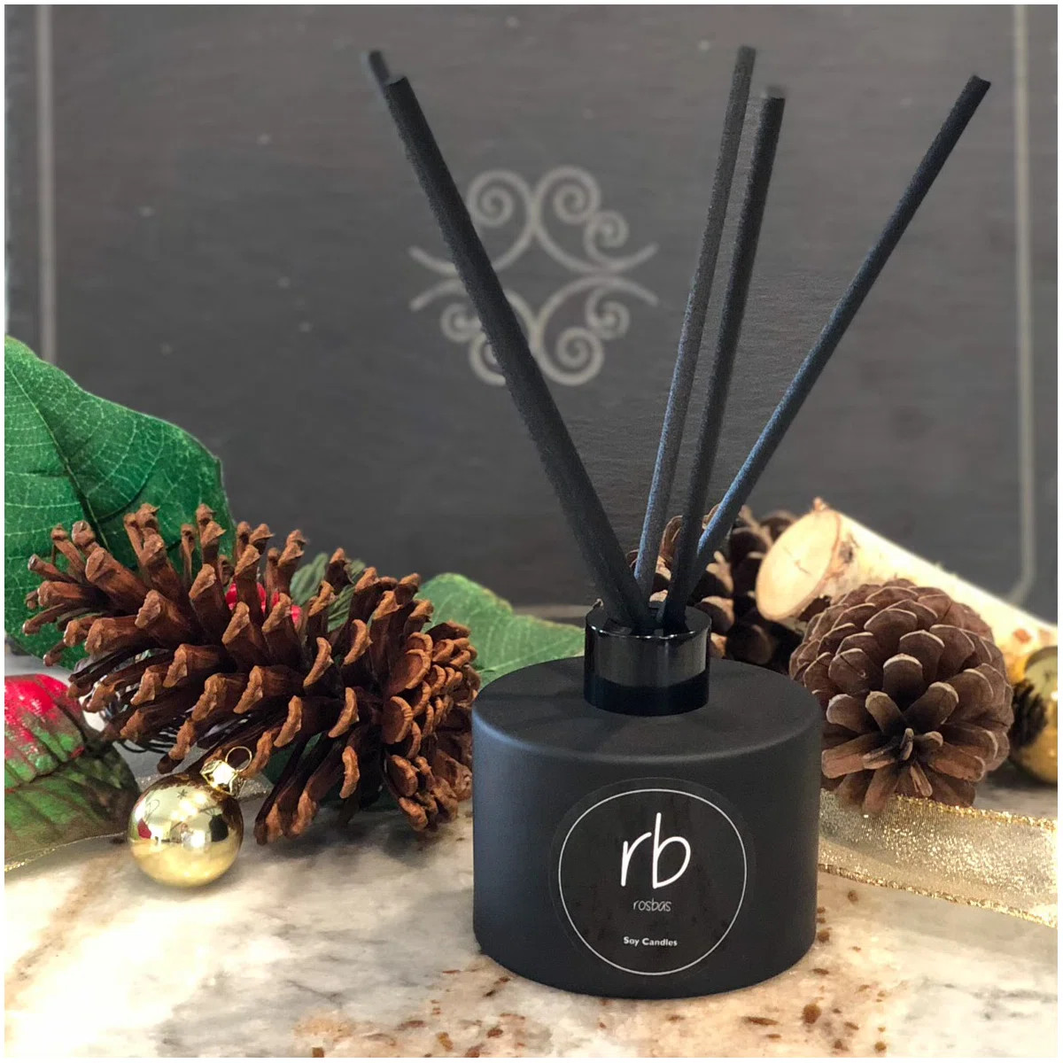 Gardenia Scented Luxury Reed Diffuser - Modern 6 oz Black Glass Bottle, Long-Lasting Home Fragran... | Wayfair North America