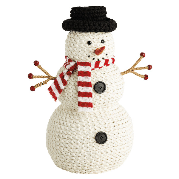 Rope Light Bulb Snowman Sitter | Mud Pie