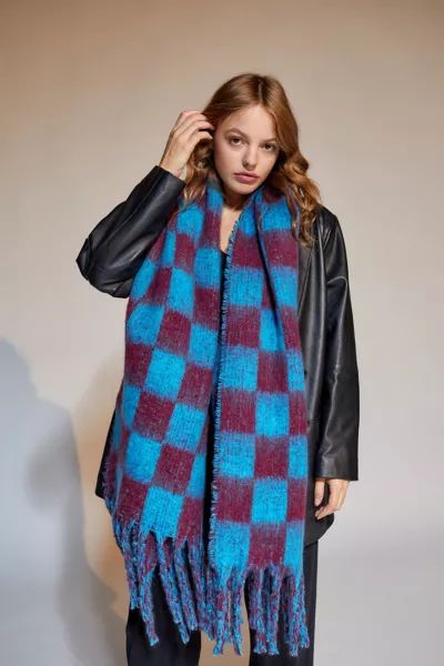 Checkered Scarf | Urban Outfitters (US and RoW)