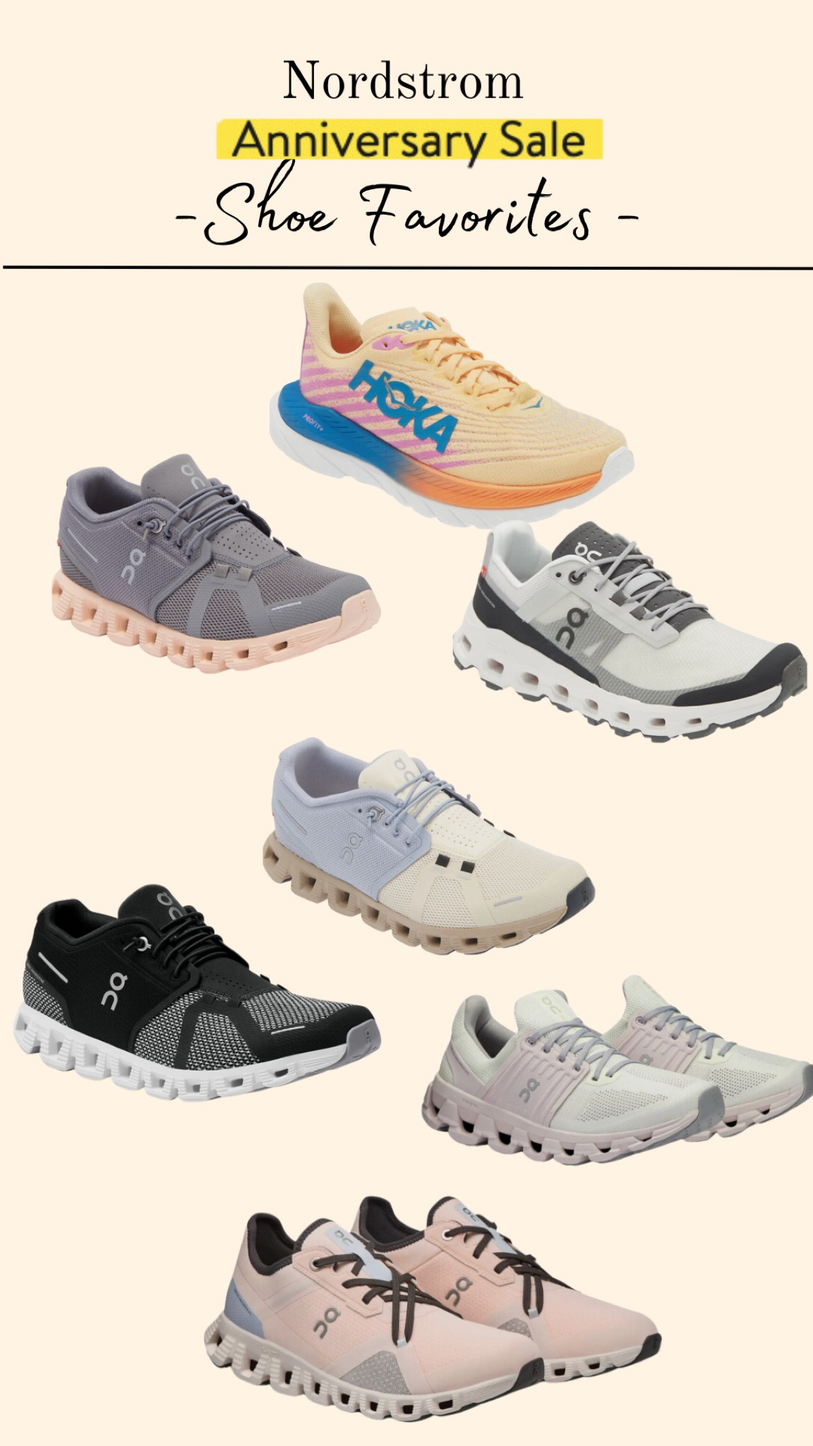 Hokas and on clouds on sale at the Nordstrom sale! 

#LTKSeasonal #LTKSummerSales #LTKxNSale