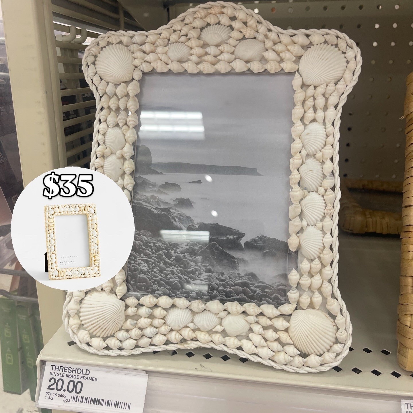 Cutest shell frame for your beach house or for your favorite photo from a great beach day! 