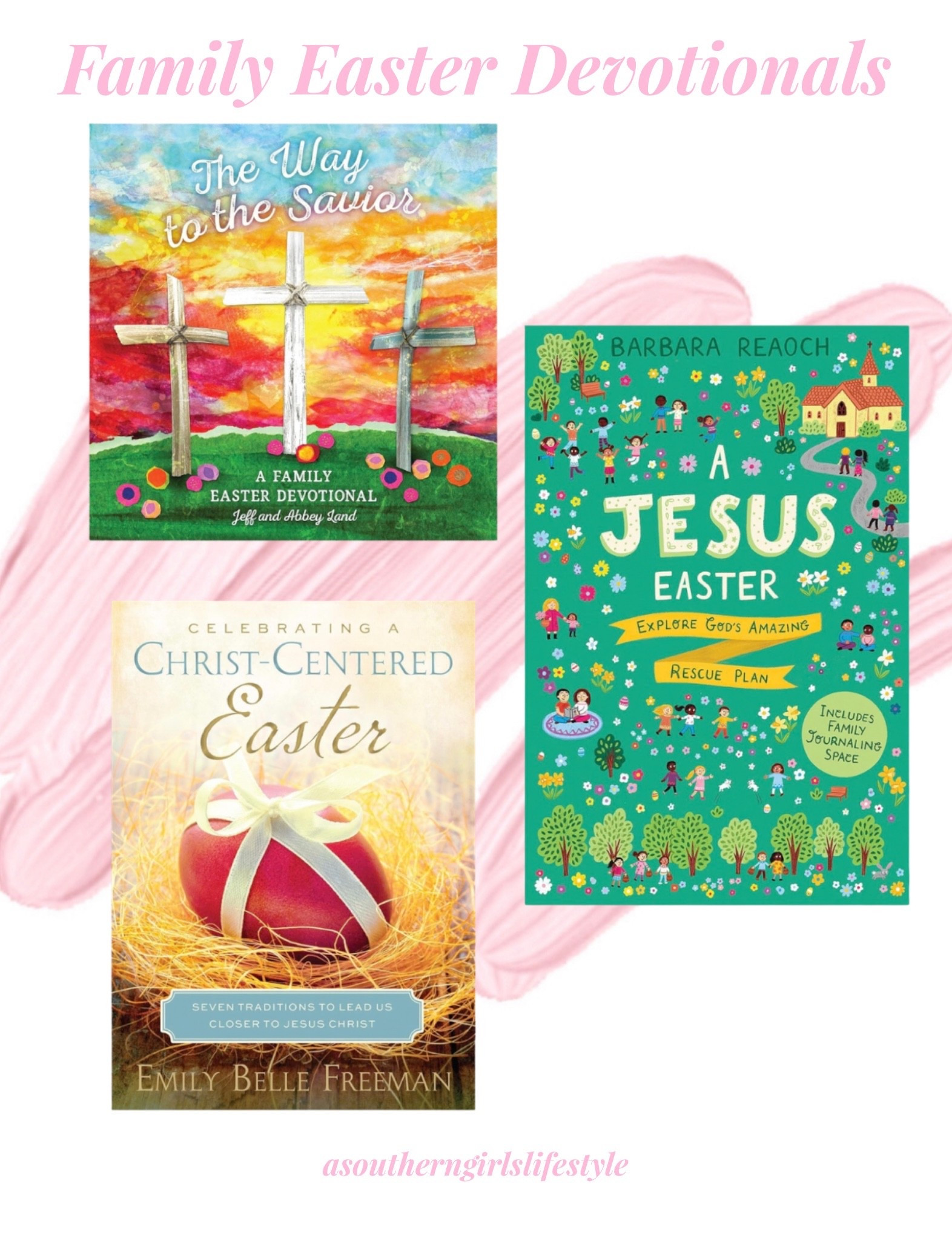Easter Devotionals the family can do together!

The Way to the Savior: A Family Easter Devotional

Celebrating a Christ-Centered Easter: Seven Traditions to Lead Us Closer to Jesus Christ

A Jesus Easter: Explore God's Amazing Rescue Plan (An Interactive Family Devotional)

Christian Life. Bible  

#LTKKids #LTKSeasonal #LTKmomlife