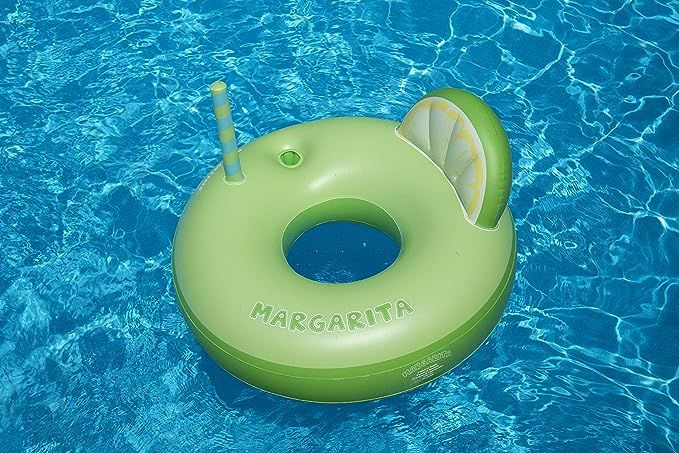 Swimline Margarita Ring Pool Inflatable Ride-On, Green | Amazon (US)