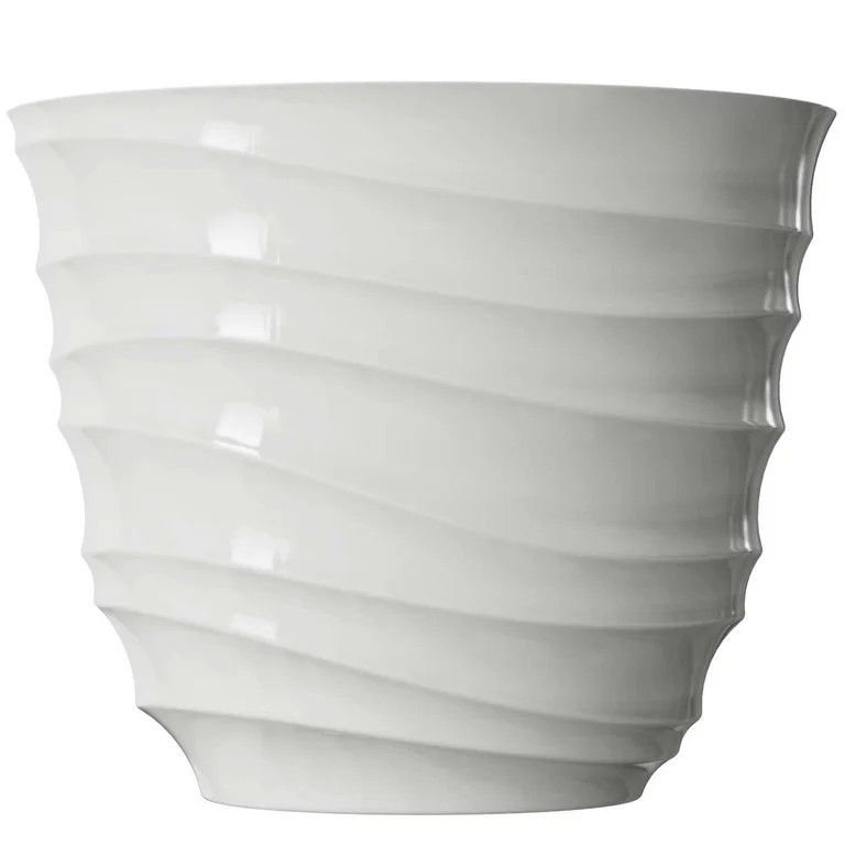 Mainstays Capri 14" x 14" x 11.5" Round Vanilla Dream Plastic Planter | Walmart (US)