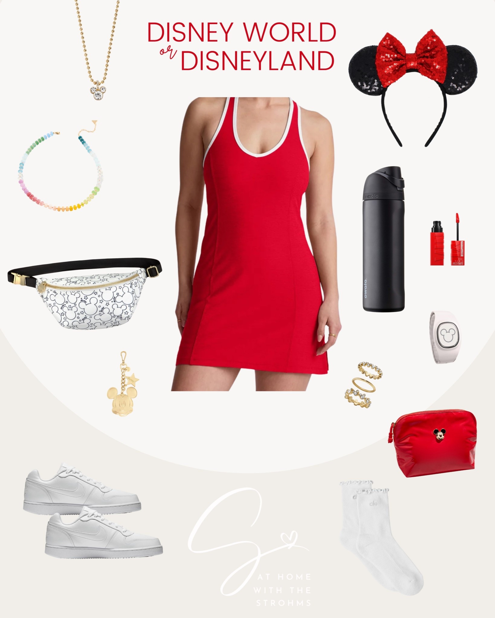 Channeling classic Mickey vibes with this comfy + cute red athletic dress look 🖤❤️ Perfect for a Disney park day, travel outfit, or sporty everyday style! The red, black, and white color combo is always a win—and this dress is soft, breathable, and easy to move in from rope drop to fireworks. ✨

I paired it with playful accessories and practical details for a look that’s both magical and functional. Think ears, bows, crossbody bags, sneakers, and all the little touches that make your day easier (and your outfit pop!). 🎀🏰

Every piece is from shops I love like Beyond Yoga, Nike, Alo, Stoney Clover Lane, BaubleBar, Etsy, Disney Store, Target, Amazon, and Anthropologie—linked here so you can shop the full look and make it your own! ✨

#DisneyStyle #MickeyInspired #ParkOutfit #RedDress #ComfyAndCute #AthleisureLook #DisneyParksFashion #MagicalStyle #ThemeParkStyle #LTKTravel #LTKDisney #DisneyCreator #ClassicDisneyVibes #WhatToWearToDisney #VacationStyle #EverydayMagic

#LTKTravel #LTKActive #LTKFamily