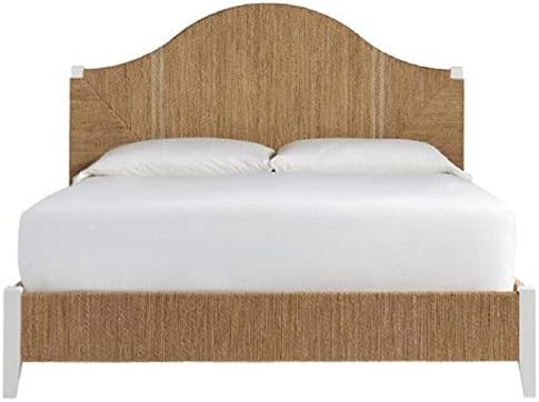 Coastal Living Escape Seabrook Queen Size Bed Frame with Headboard in Woven Abaca and Sailcloth F... | Amazon (US)