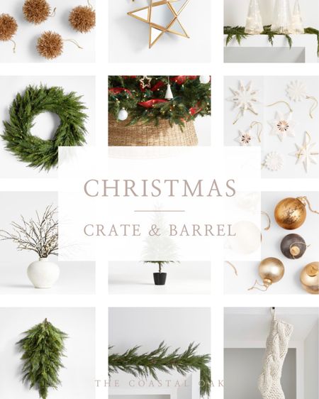 Christmas decor at crate and barrel, ornaments, the best cypress garland that’s realistic, wreath, tree skirt 



#LTKSeasonal #LTKhome #LTKHoliday