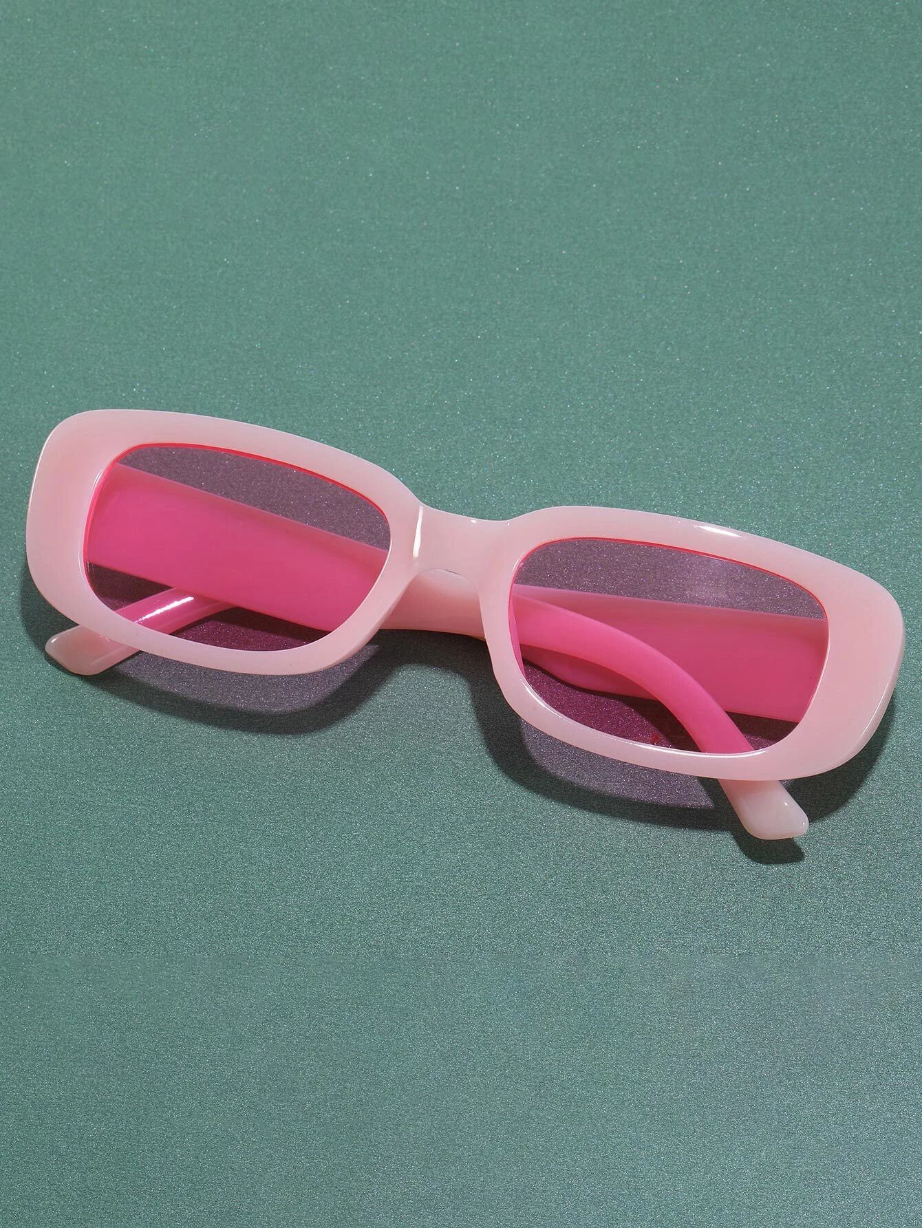 Rectangle Acrylic Frame Fashion Glasses
   SKU: swglass18210616575      
          (9999+ Reviews... | SHEIN