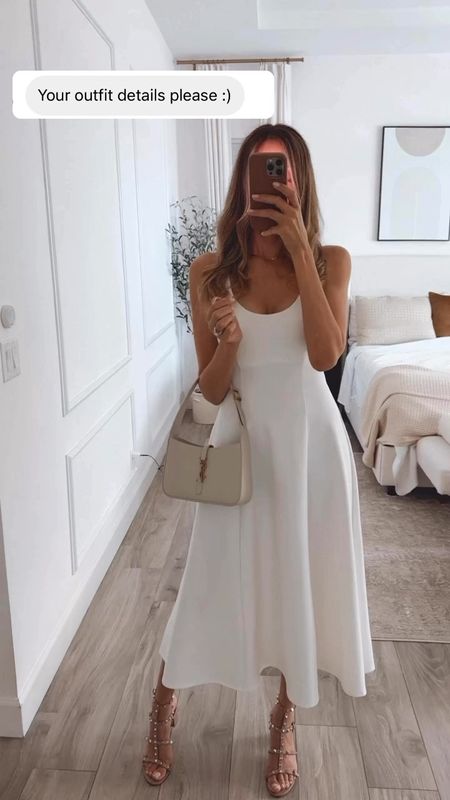 Gorgeous white dress! Elegant and classy! Perfect for spring and summer 
Runs tts. Wearing a size small


#LTKstyletip #LTKtravel #LTKover40