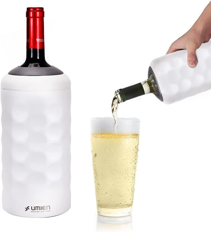 UMIEN Premium Wine Bottle Chiller - Double Walled, Vacuum Insulated Wine Cooler for Most 750mL Ch... | Amazon (US)