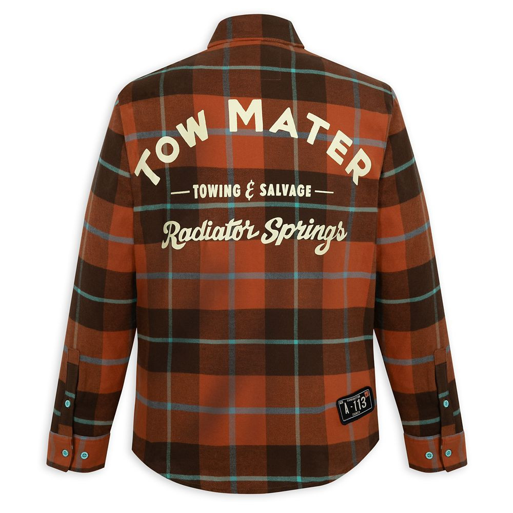 Tow Mater Flannel Shirt for Adults by Cakeworthy – Cars | Disney Store