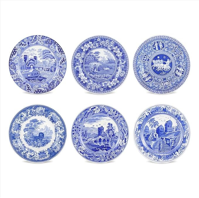 Spode Blue Room Collection Plates | Set of 6 | Dinner, Salad, Pasta, and Appetizer Plate | 10.5-I... | Amazon (US)